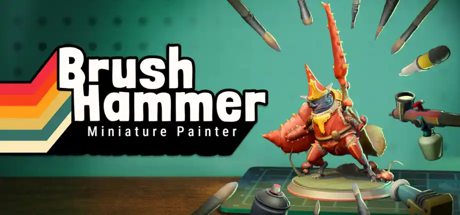 BrushHammer Miniature Painter launches on Meta Quest